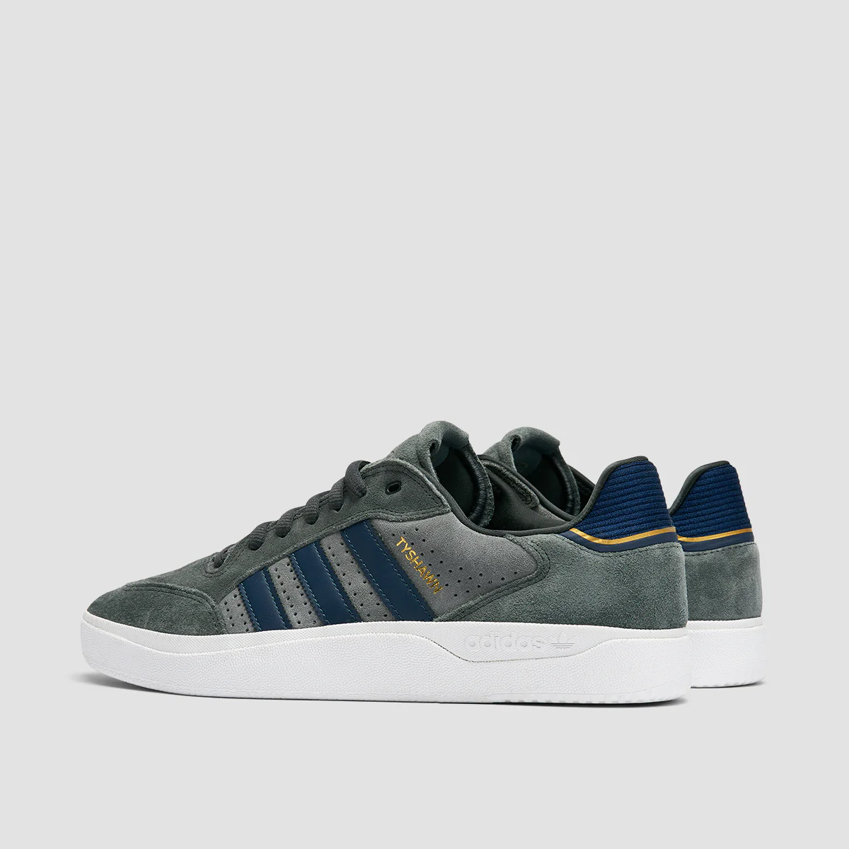 adidas Tyshawn Low Shoes - Carbon/Carbon/Grey Five - Image 3