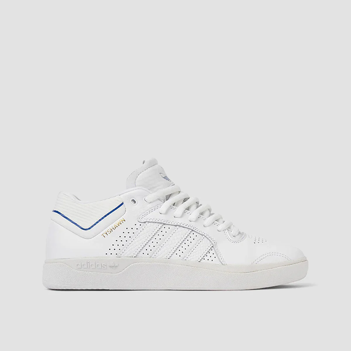 adidas Tyshawn Shoes - Ftwr White/Bluebird/Gold Met.