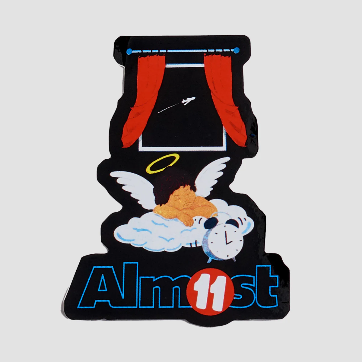 Almost X Gronze Cloud Sticker 100x75mm
