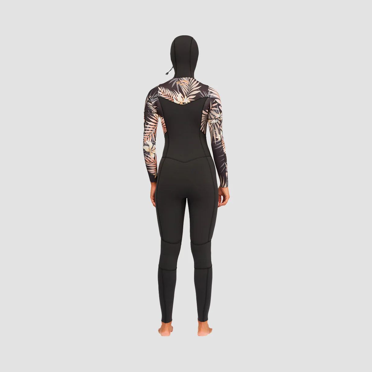 Billabong 4/3 Salty Dayz Chest Zip Hooded Wetsuit Black Pebble - Womens - Image 3