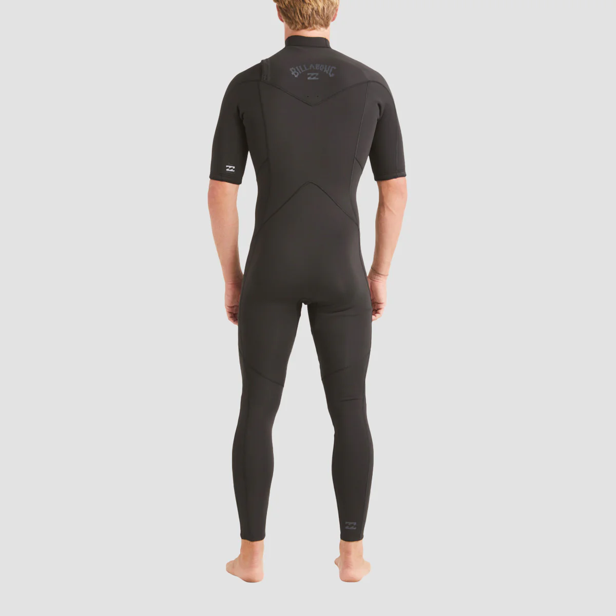 Billabong Absolute 2/2mm Chest Zip Short Sleeve Wetsuit Black - Image 2