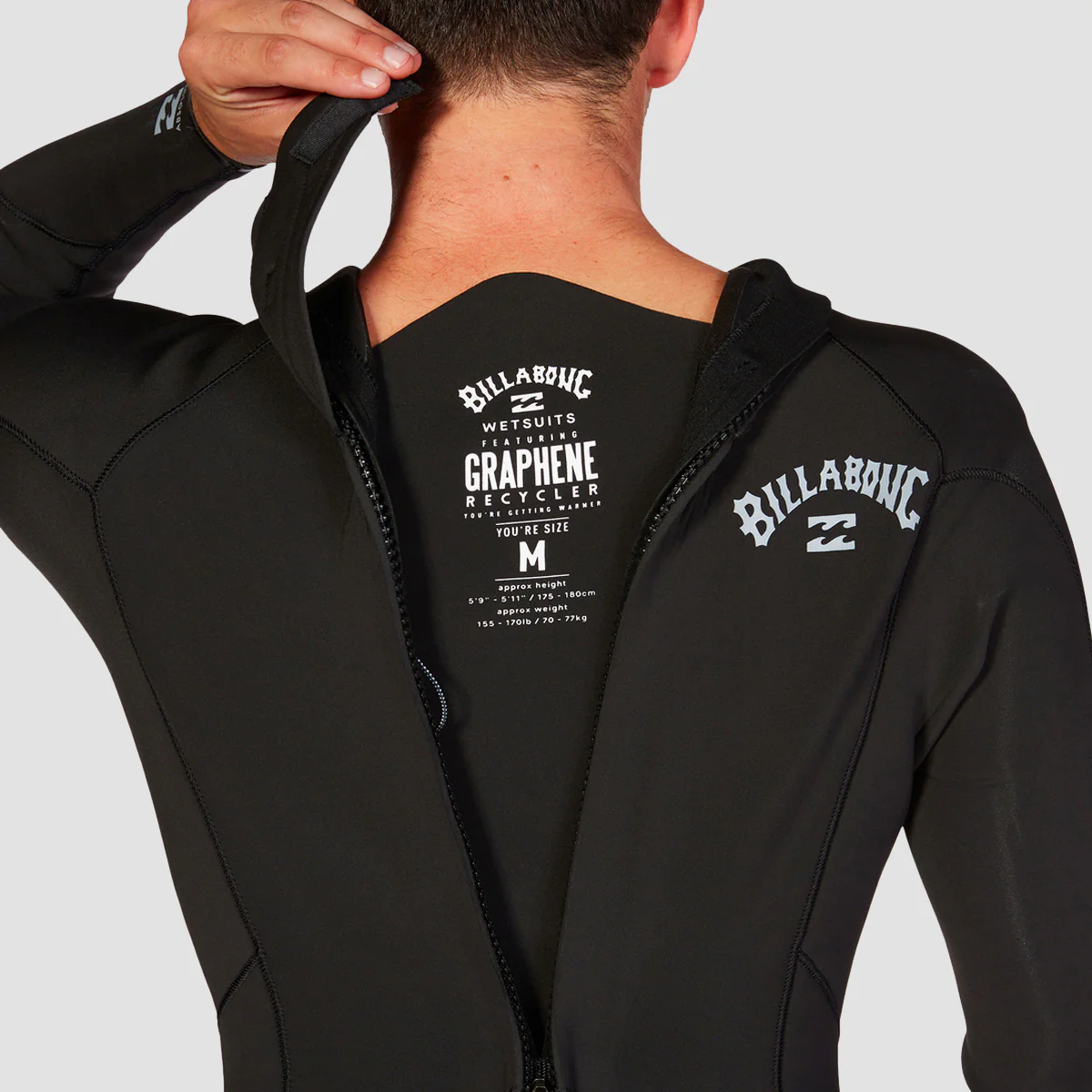 Billabong Absolute 4/3mm Back Zip Wetsuit Black - Image 3