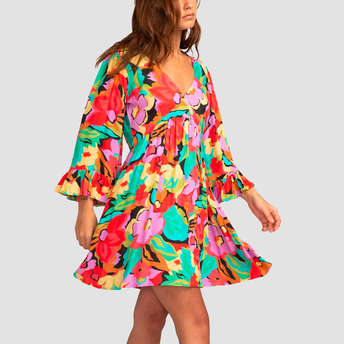 Billabong After Time Babydoll Dress Multi - Womens - Image 3