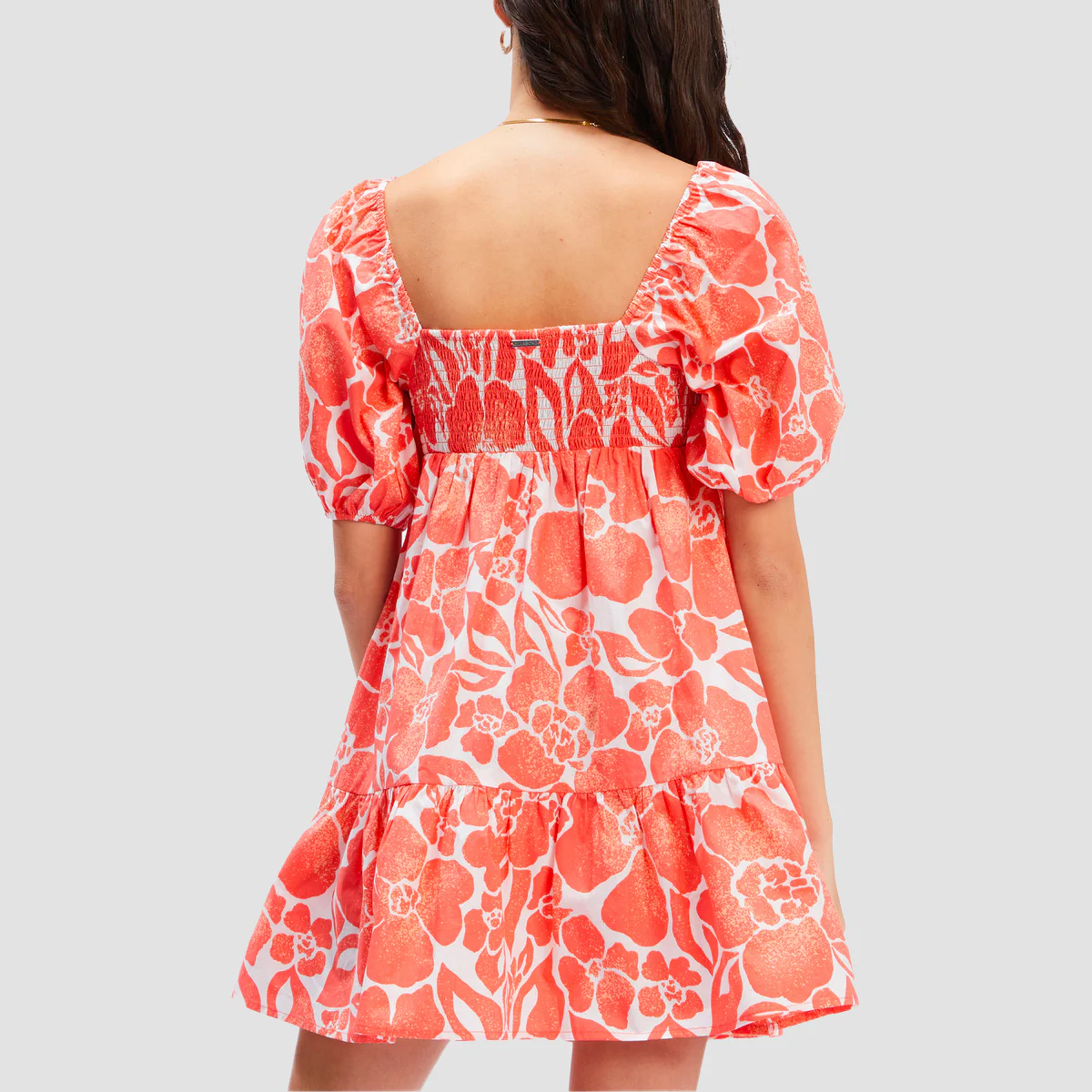 Billabong Be Mine Babydoll Dress Orange Crush - Womens - Image 2