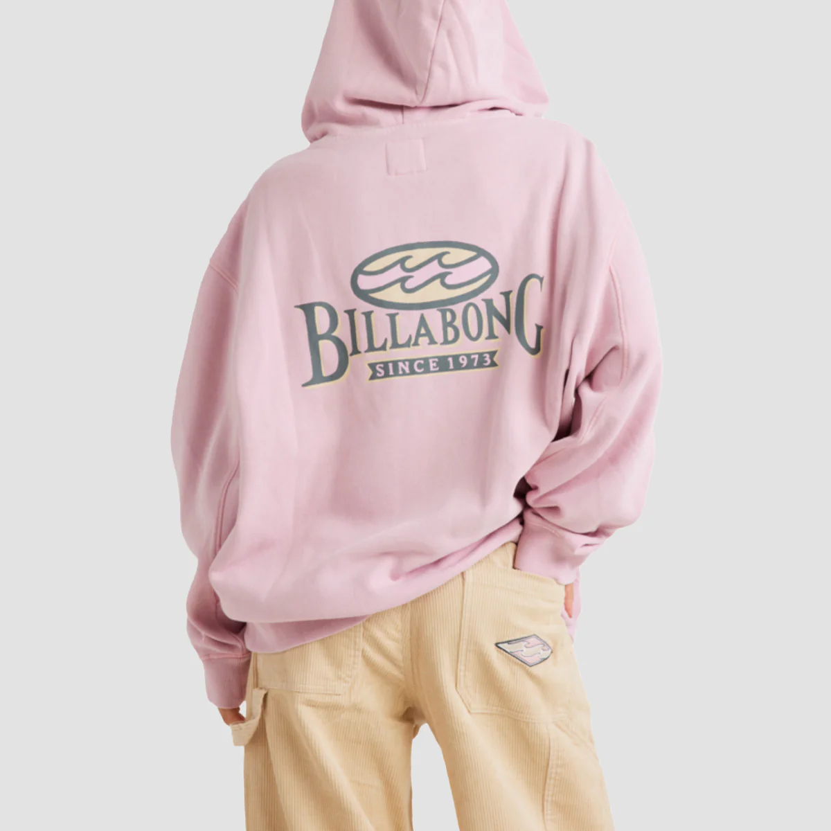 Billabong Beach Tour Pullover Hoodie Chalk Pink - Womens - Image 2