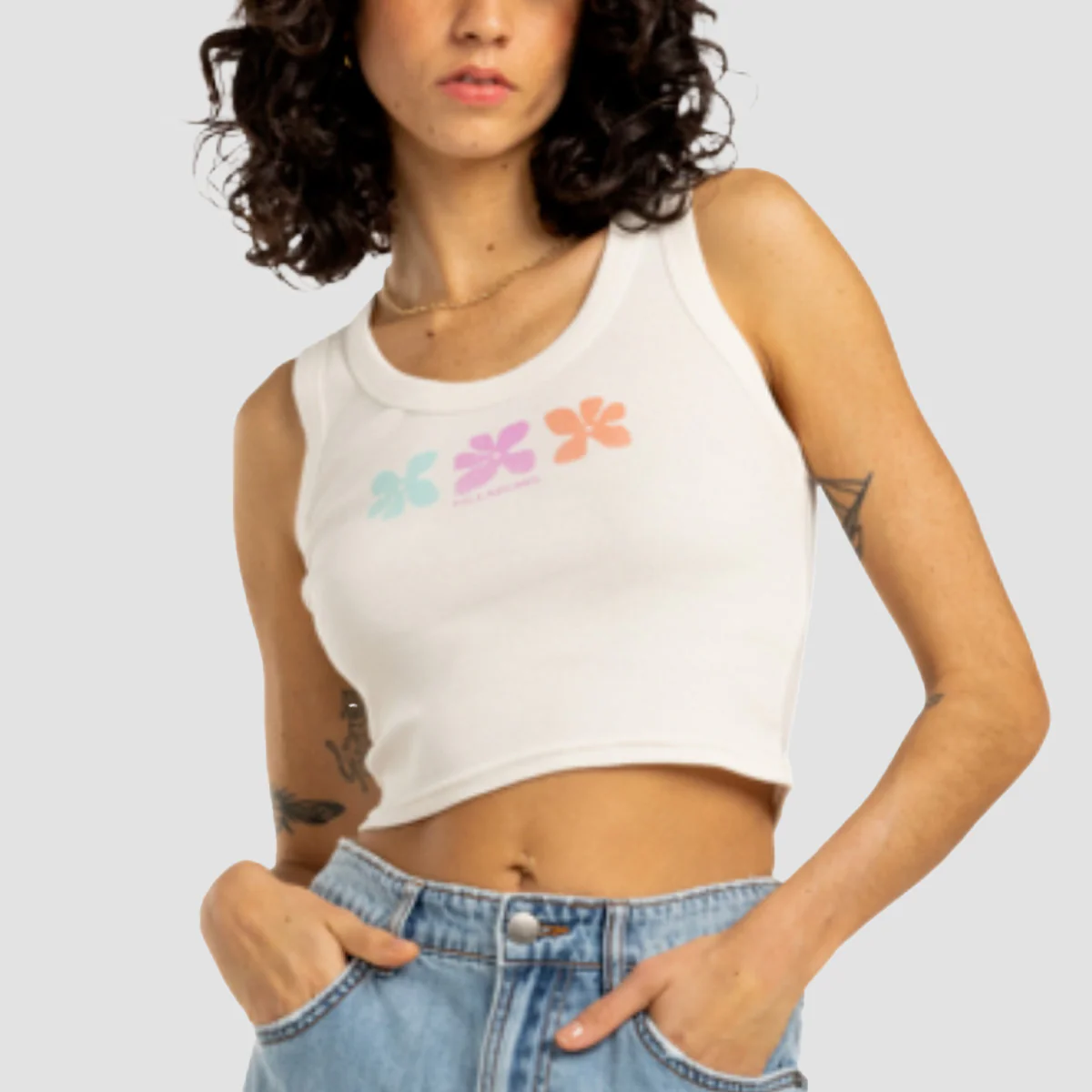 Billabong Block Party Vest Salt Crystal - Womens