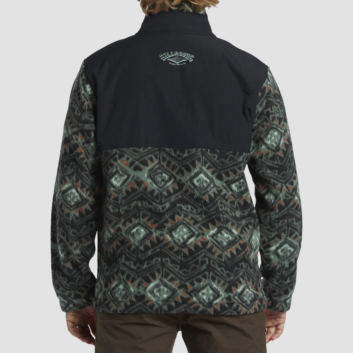 Billabong Boundary Re-issue Half Zip Polar Fleece Sweatshirt Black - Image 2