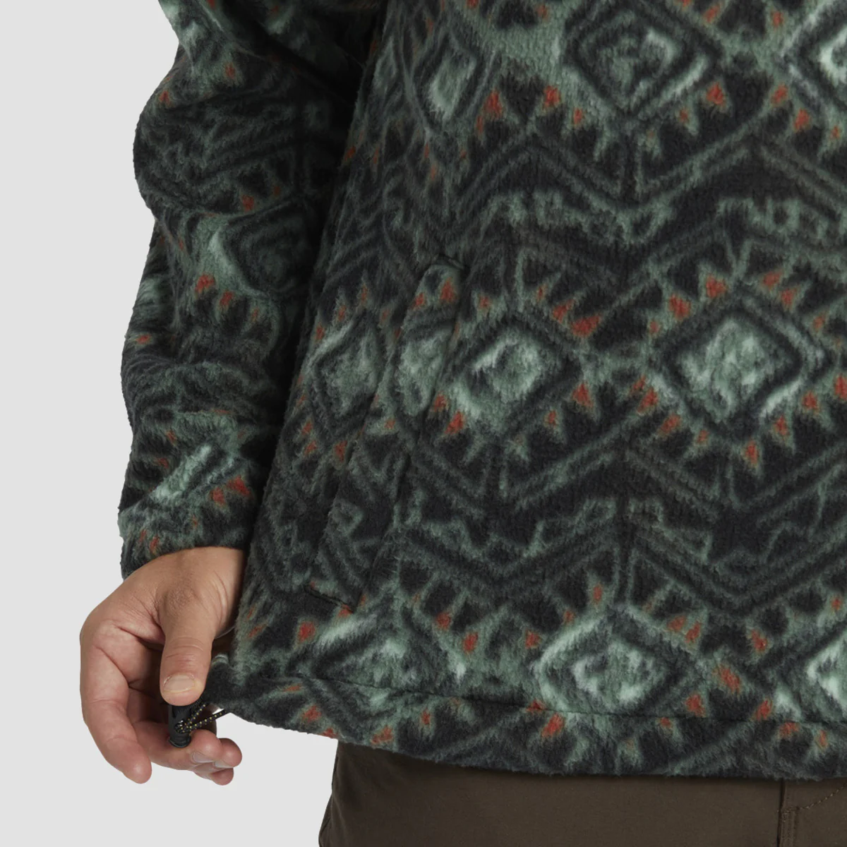 Billabong Boundary Re-issue Half Zip Polar Fleece Sweatshirt Black - Image 4