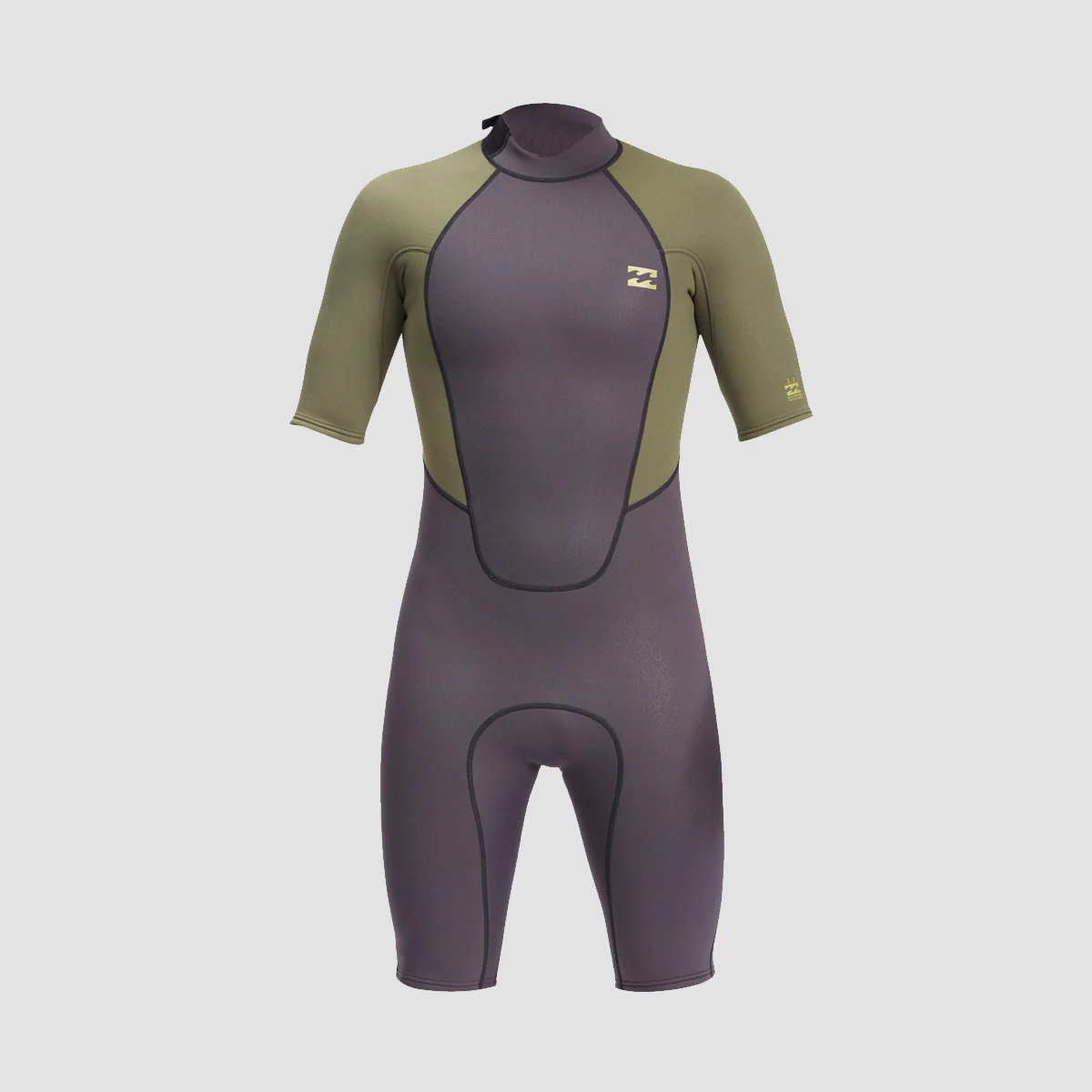 Billabong Intruder 2/2mm Back Zip Shorty Wetsuit Antique Black