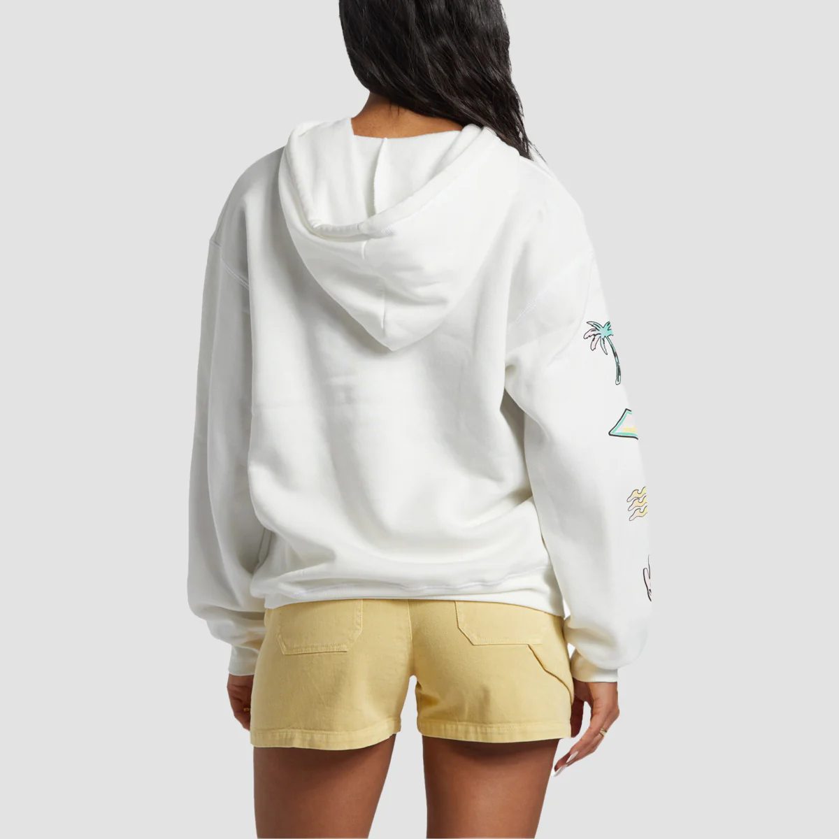 Billabong Keep Shining Pullover Hoodie Salt Crystal - Womens - Image 3