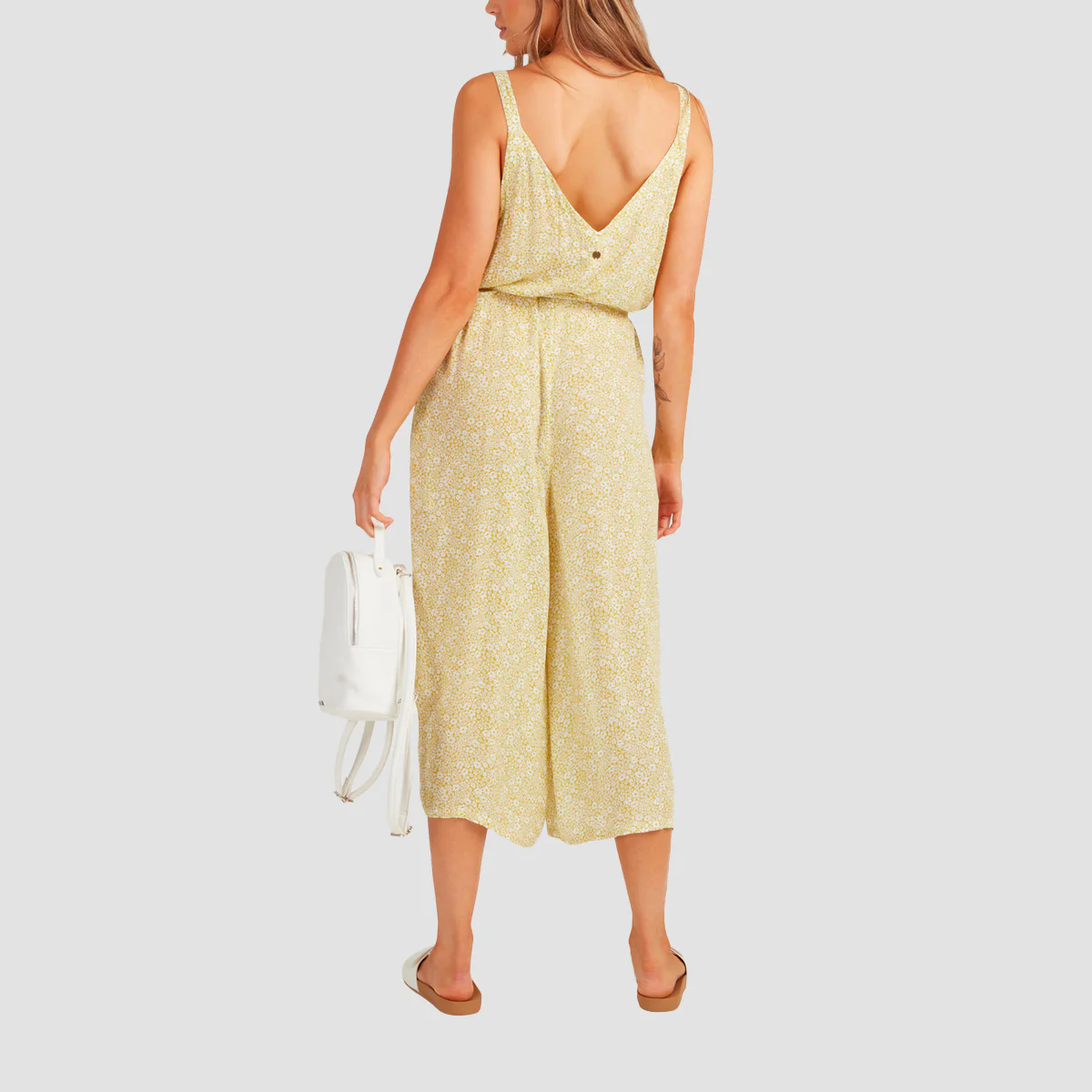 Billabong Little Whisper Jumpsuit Lime - Womens - Image 2