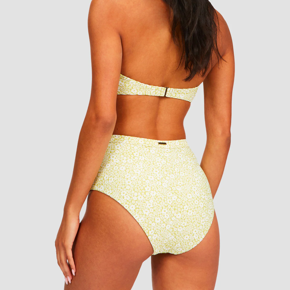 Billabong Little Whispers High Rise Hike Bikini Bottoms Lime - Womens - Image 2