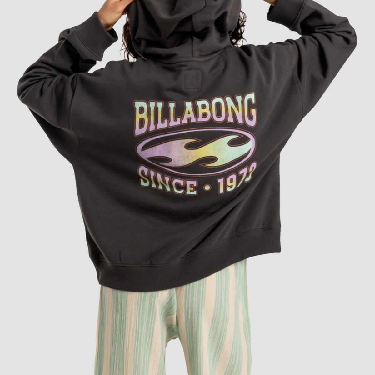 Billabong Nices Vibes Zip Hoodie Off Black - Womens - Image 2