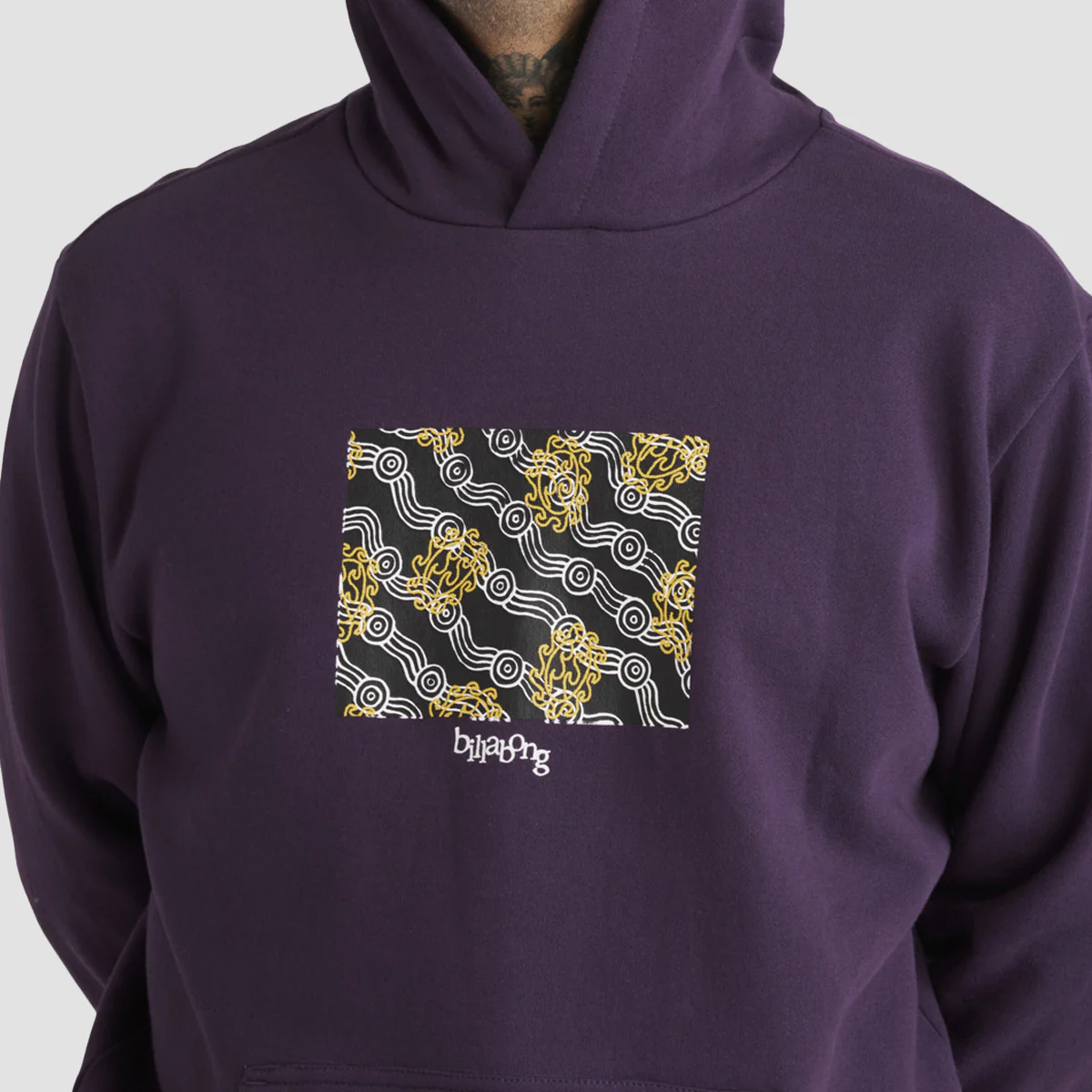 Billabong Otis Flow Pullover Hoodie Deep Purple - Image 2