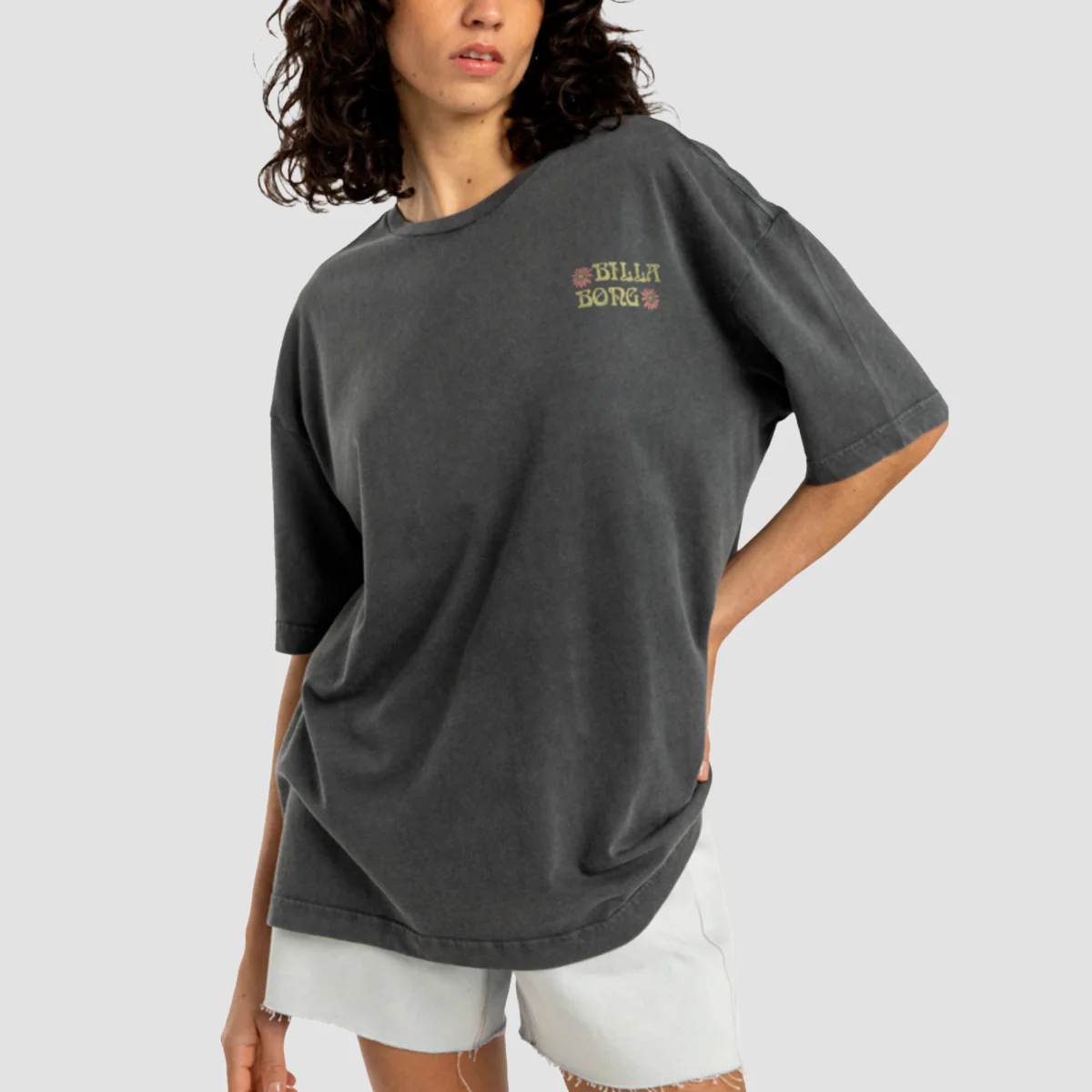 Billabong Out Until Dawn T-Shirt Off Black - Womens - Image 2