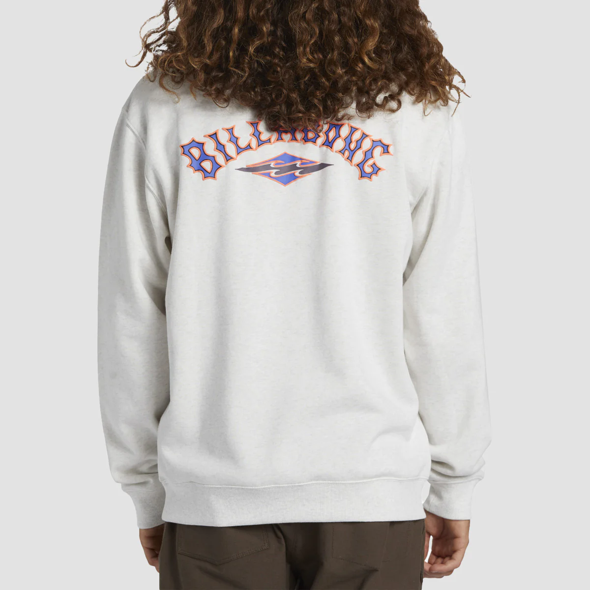 Billabong Short Sands Crew Sweatshirt Oatmeal Heather - Image 2