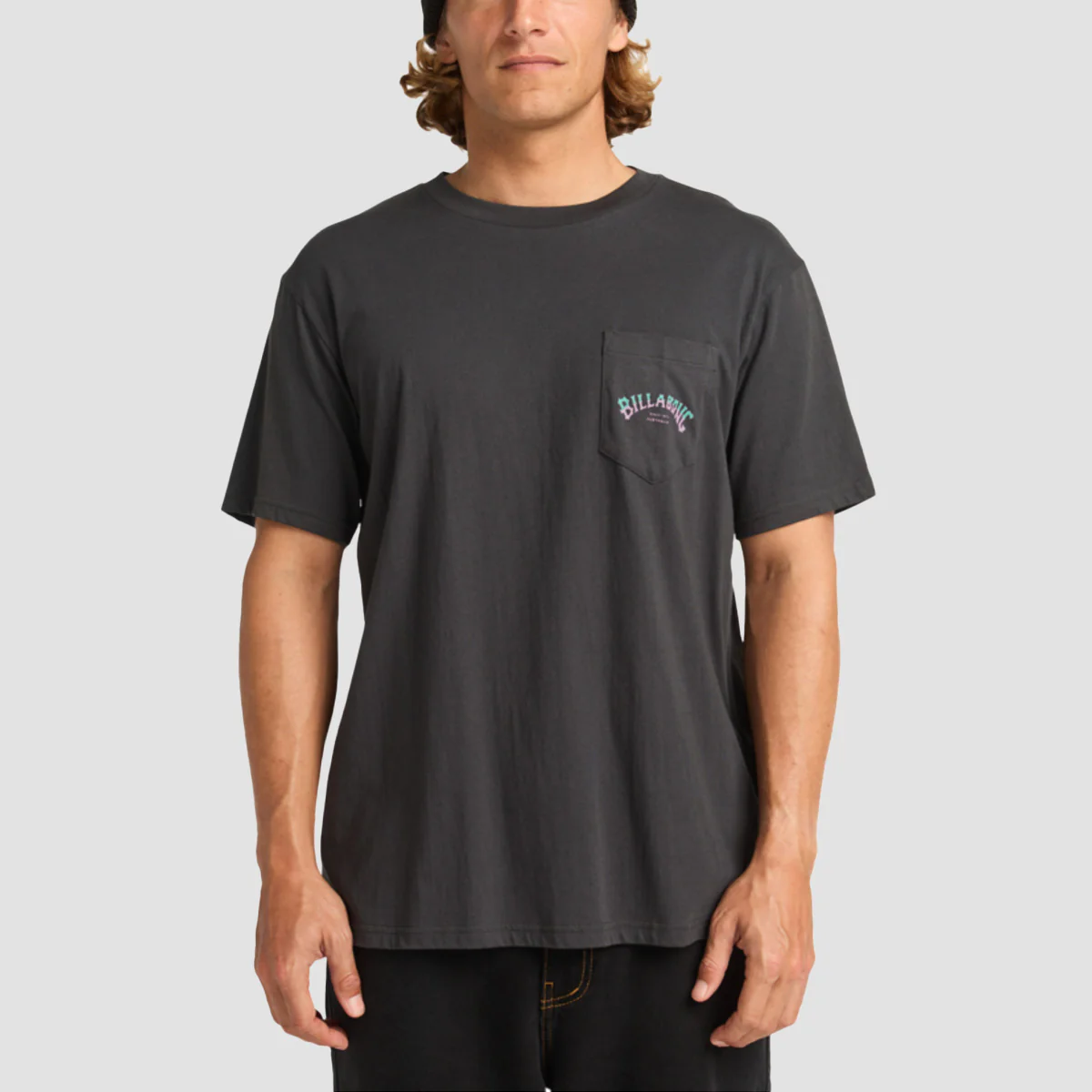 Billabong Stacked Arch Pocket T-Shirt Washed Black