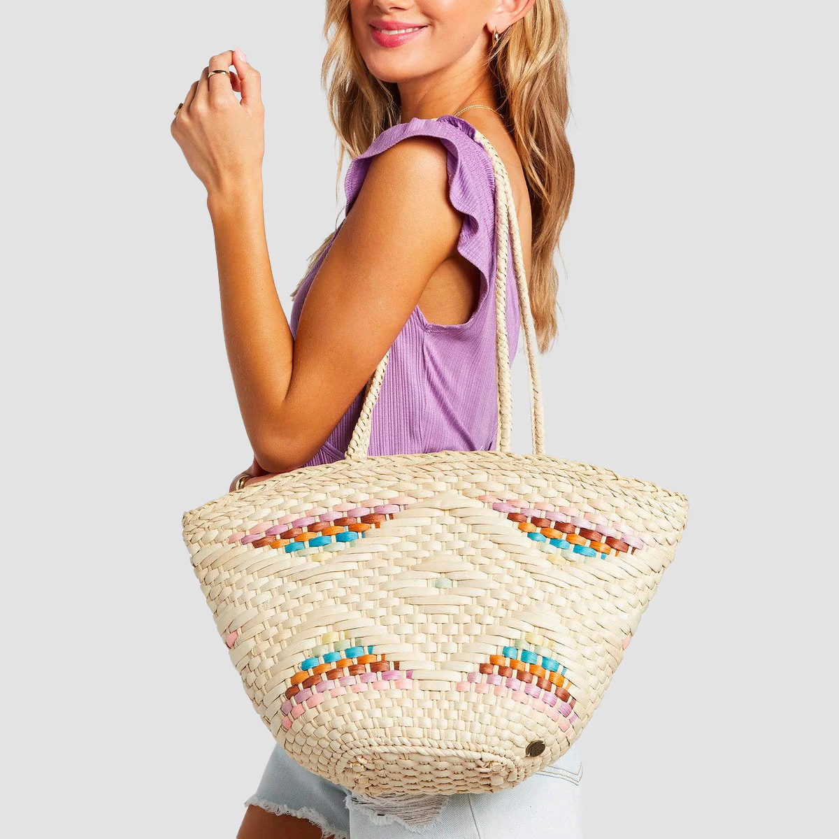 Billabong Summer Lovin Straw Bag Natural - Womens - Image 2