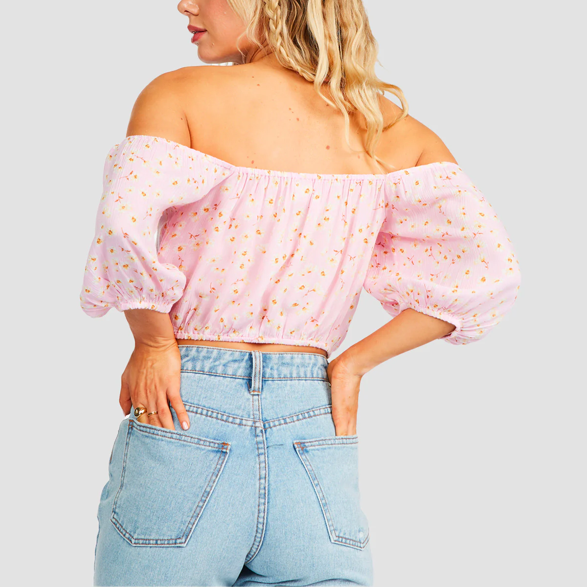 Billabong Sun City Crop Top Pink Lady - Womens - Image 2
