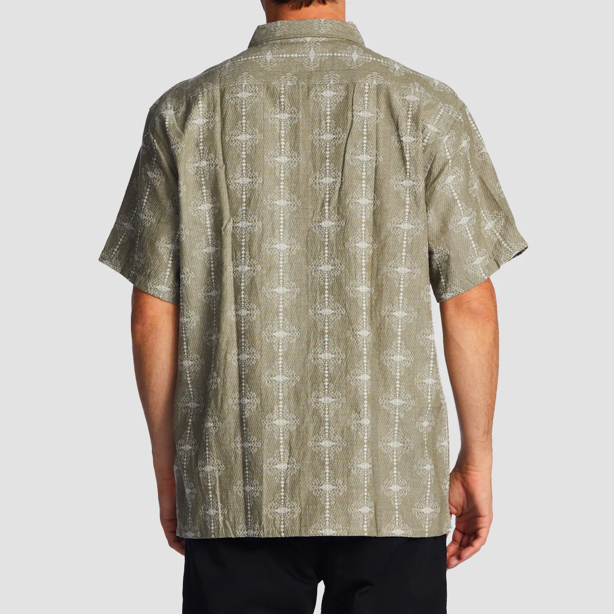 Billabong Sundays Jacquard Short Sleeve Shirt Light Sage - Image 2