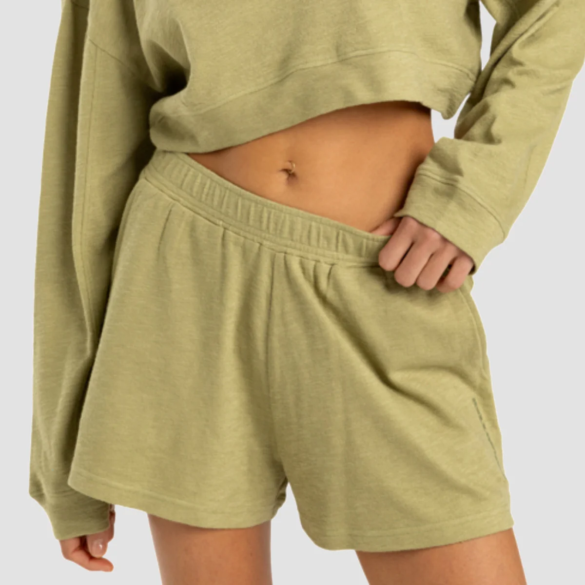 Billabong Sunny Sweat Shorts Avocado - Womens