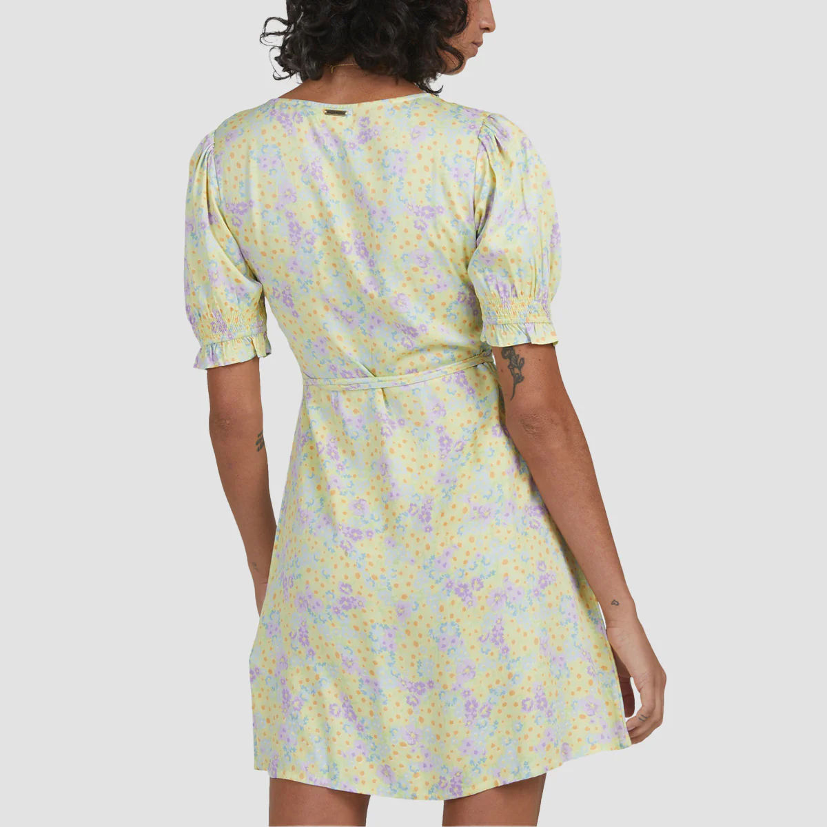 Billabong Tempest Wrap Dress Lemon Lime - Womens - Image 2
