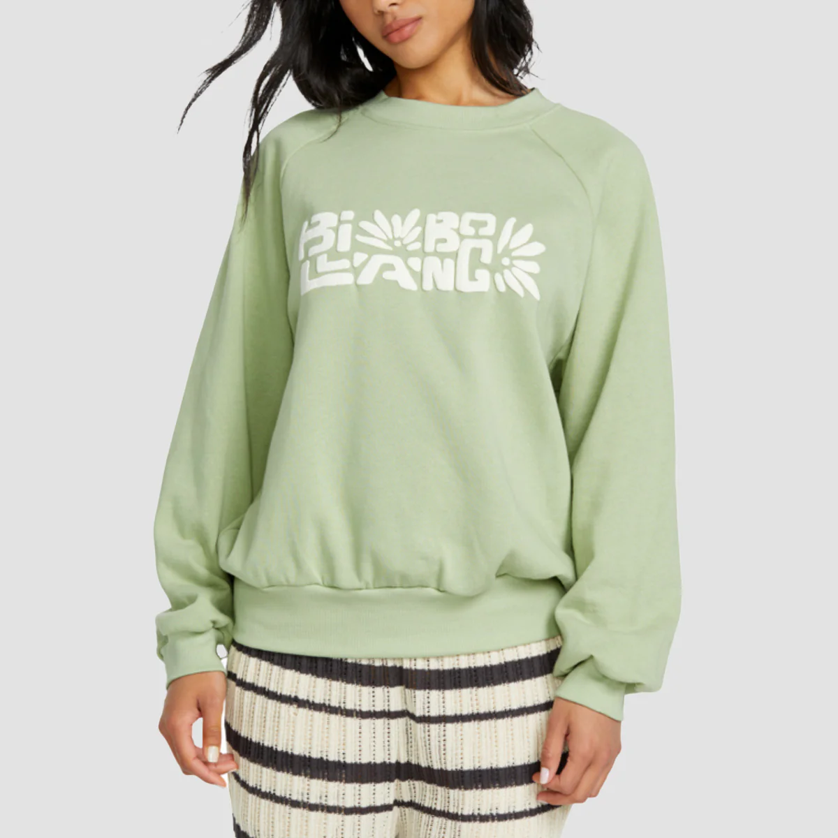 Billabong The Waves Crew Sweatshirt Pistachio - Womens