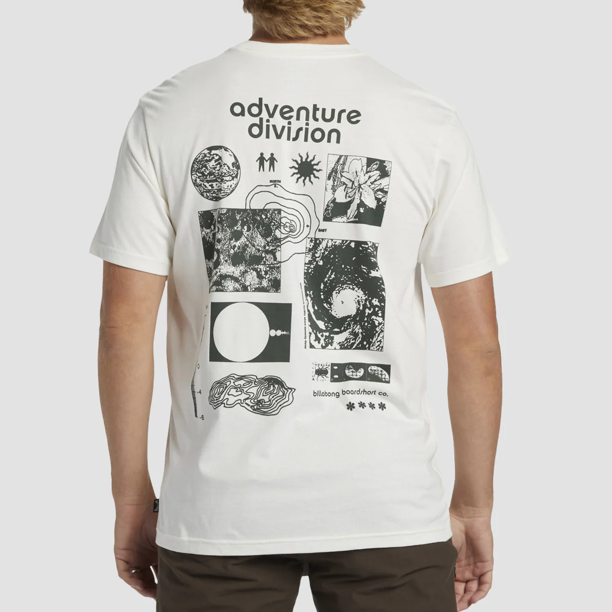 Billabong Tidal Research T-Shirt Off White - Image 2