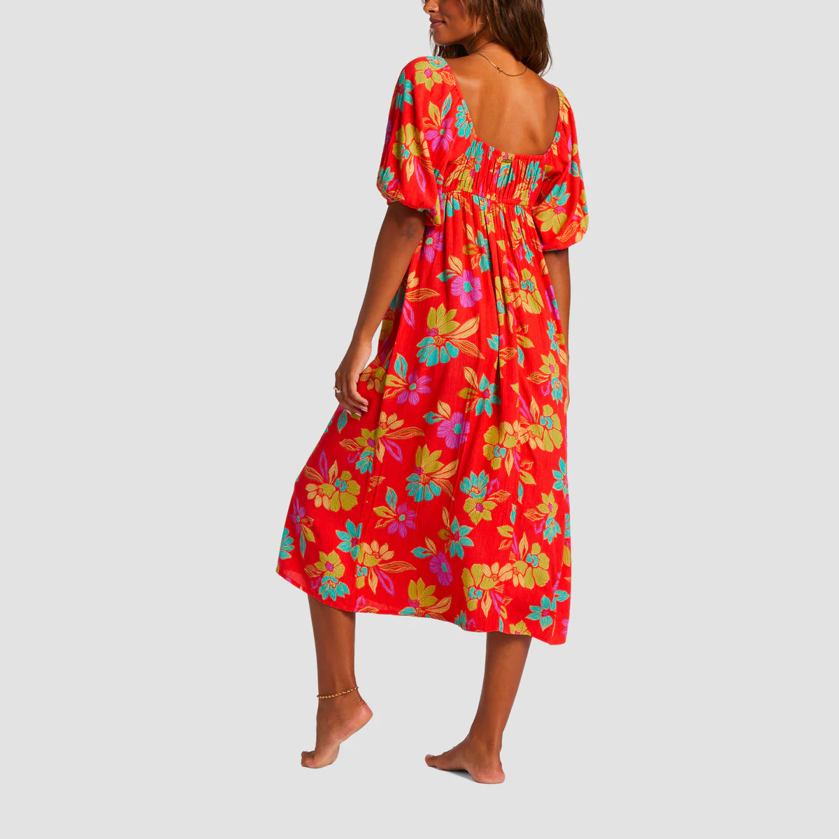 Billabong True Romance Dress Bright Poppy - Womens - Image 2
