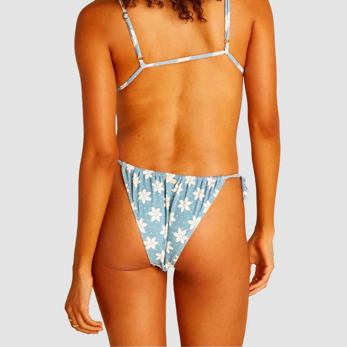 Billabong Wrangler Sweet Country Tie Side Hike Bikini Bottoms Rodeo Blue - Womens - Image 2