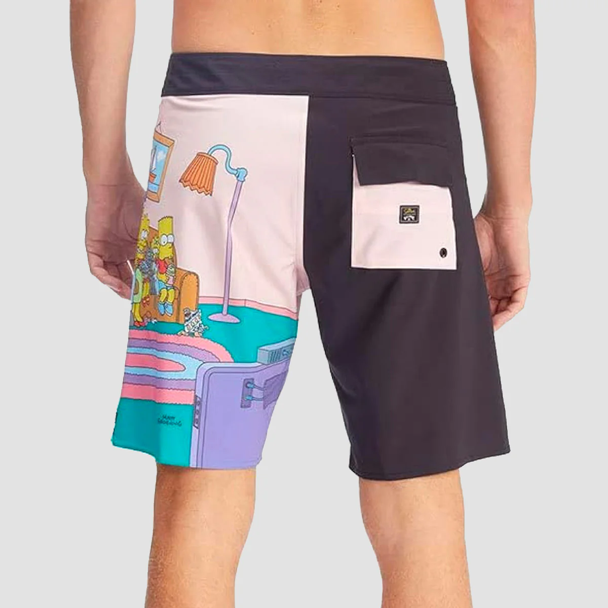 Billabong X Simpsons Family Couch 18.5" Boardshorts Black - Image 2