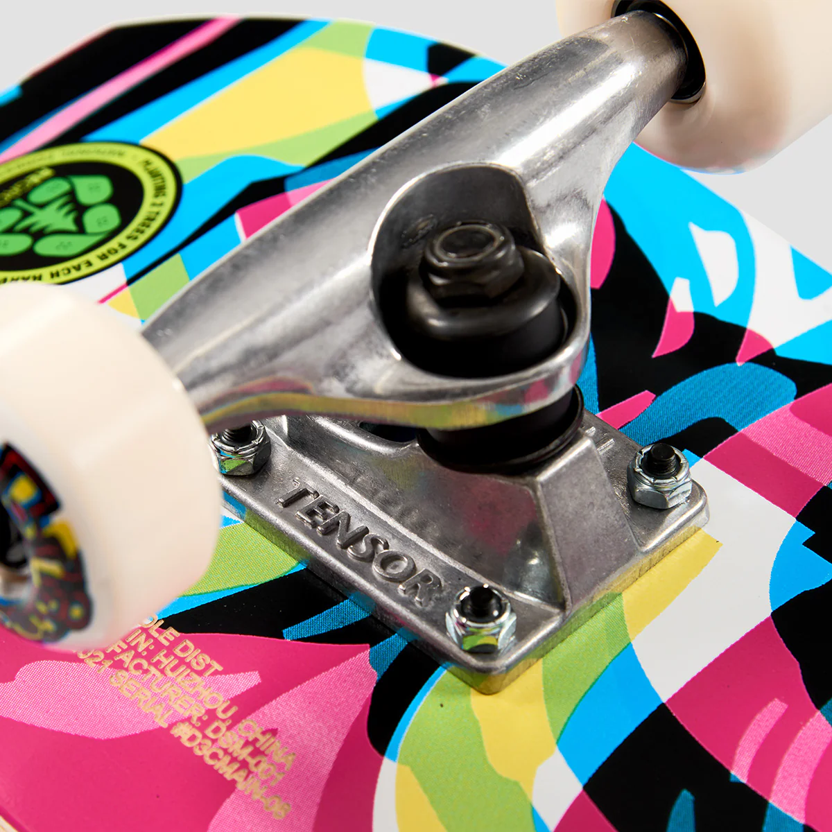 Blind Logo Glitch FP Mid Skateboard White - 7.25" - Image 3