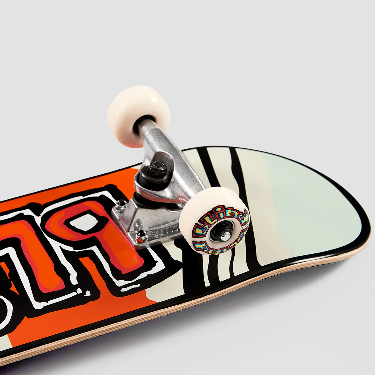 Blind Og Tiger Stripe FP Mini Skateboard Red/Orange - 7" - Image 2