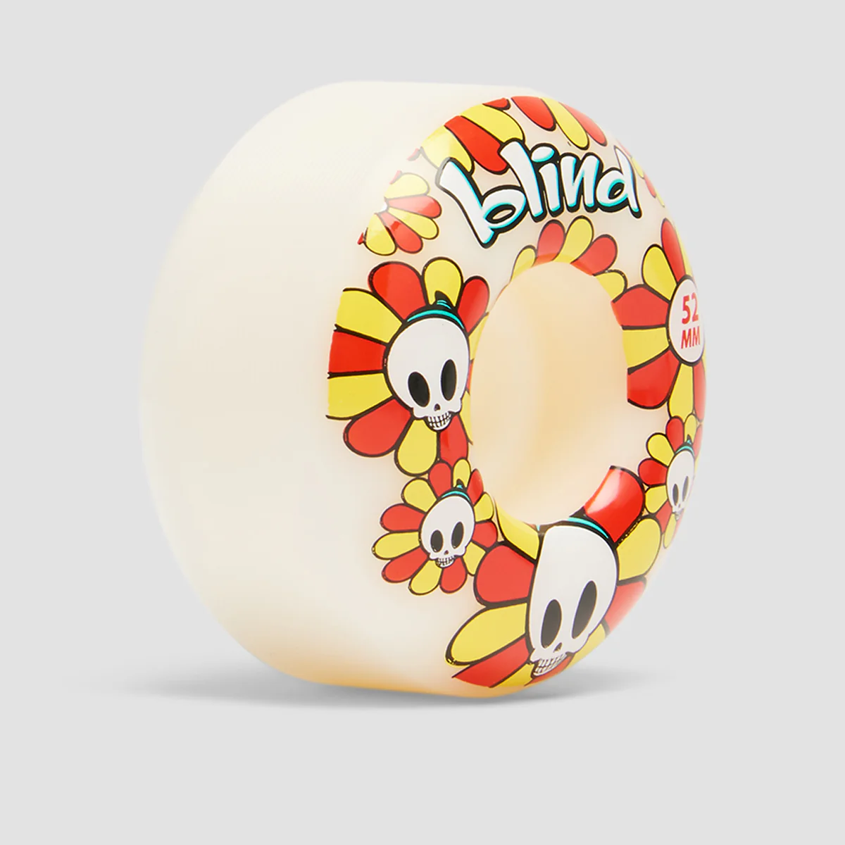 Blind Reaper Bloom Skateboard Wheels Red/Yellow 52mm - Image 2