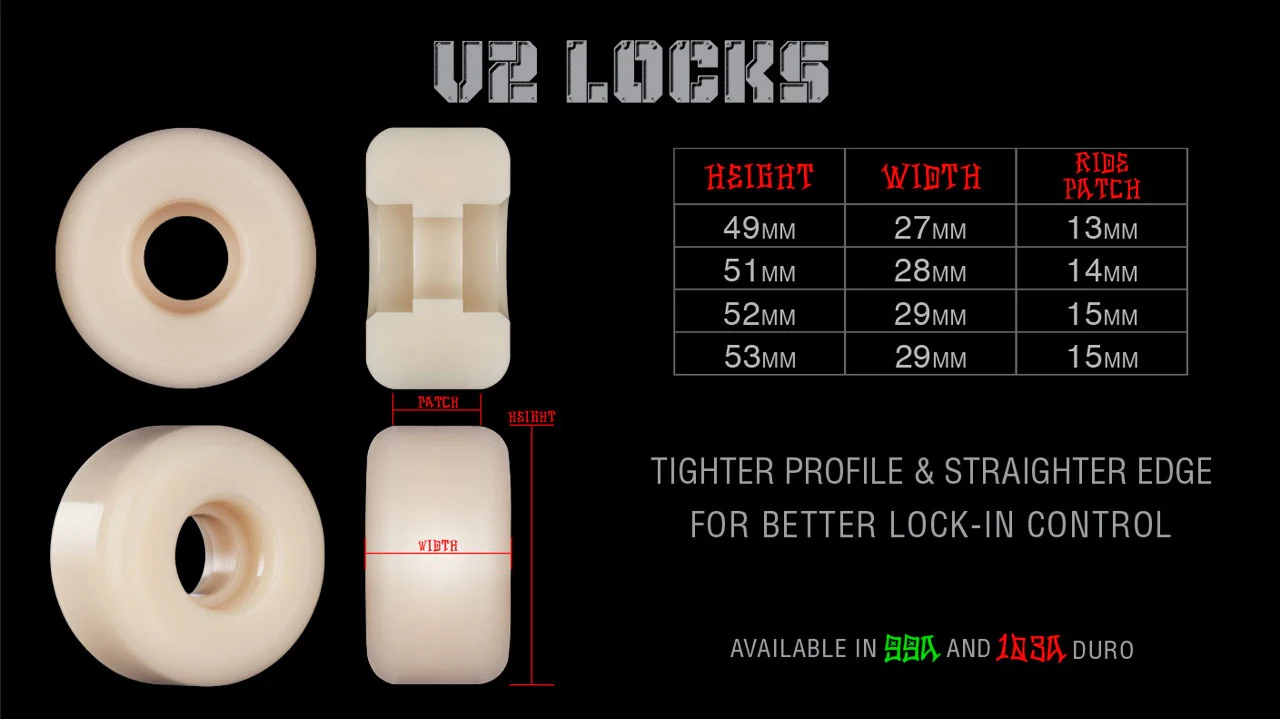 Bones Retros V2 Locks 103A STF Skateboard Wheels White 52mm - Image 3