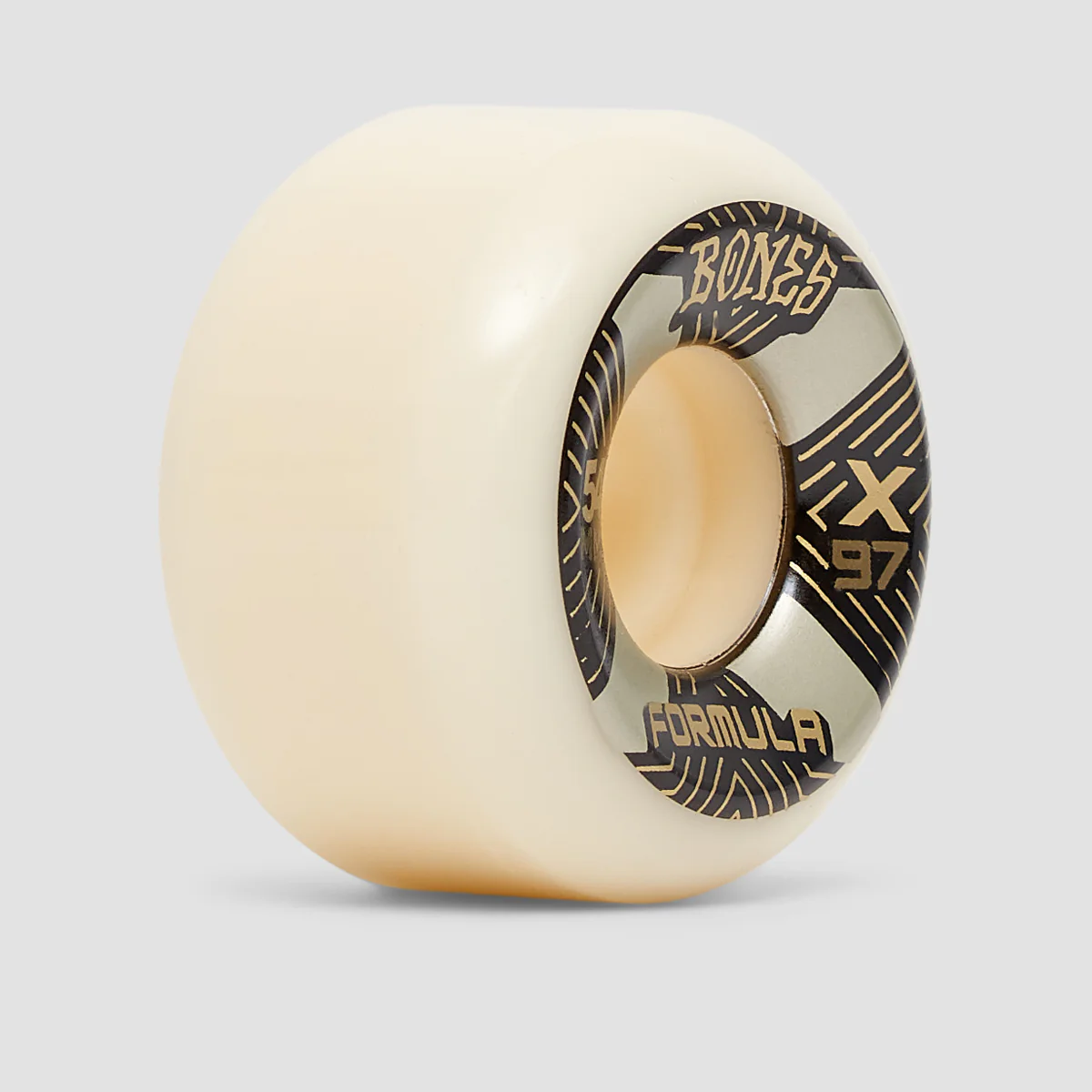 Bones X-Formula Xcell V6 X97A Wide-Cut Skateboard Wheels Natural 54mm - Image 2
