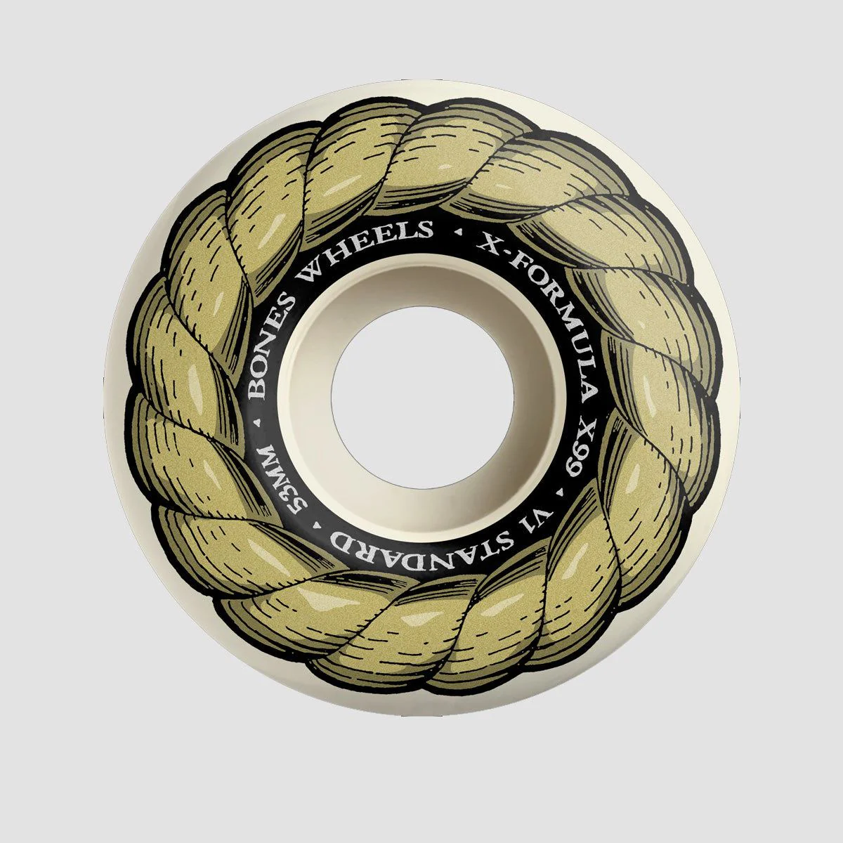 Bones X-Formula XF Standard V1 99A Skateboard Wheels White 53mm