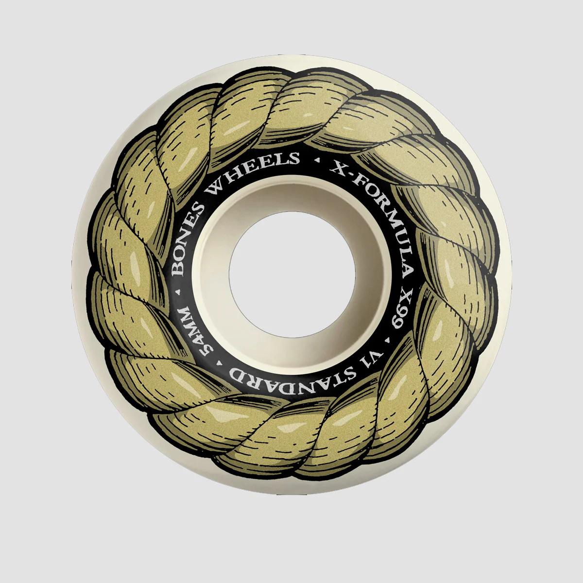 Bones X-Formula XF Standard V1 99A Skateboard Wheels White 54mm