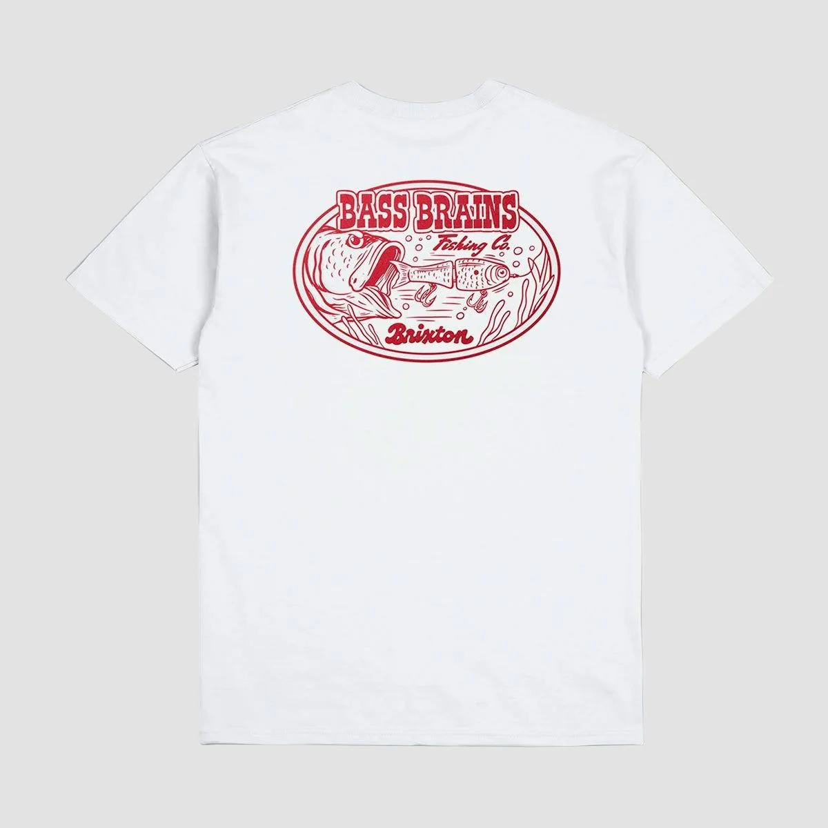 Brixton Bass Brains Swim T-Shirt White
