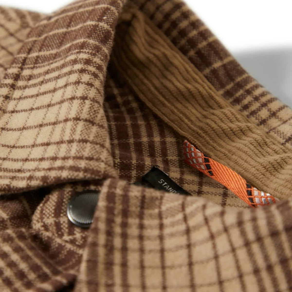 Brixton Builders Bowery Stretch WR Flannel Shirt Pine Needle/Sunbaked - Image 2