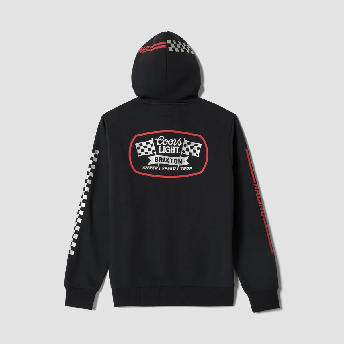 Brixton Coors Light Pit Stop Pullover Hoodie Black - Image 2