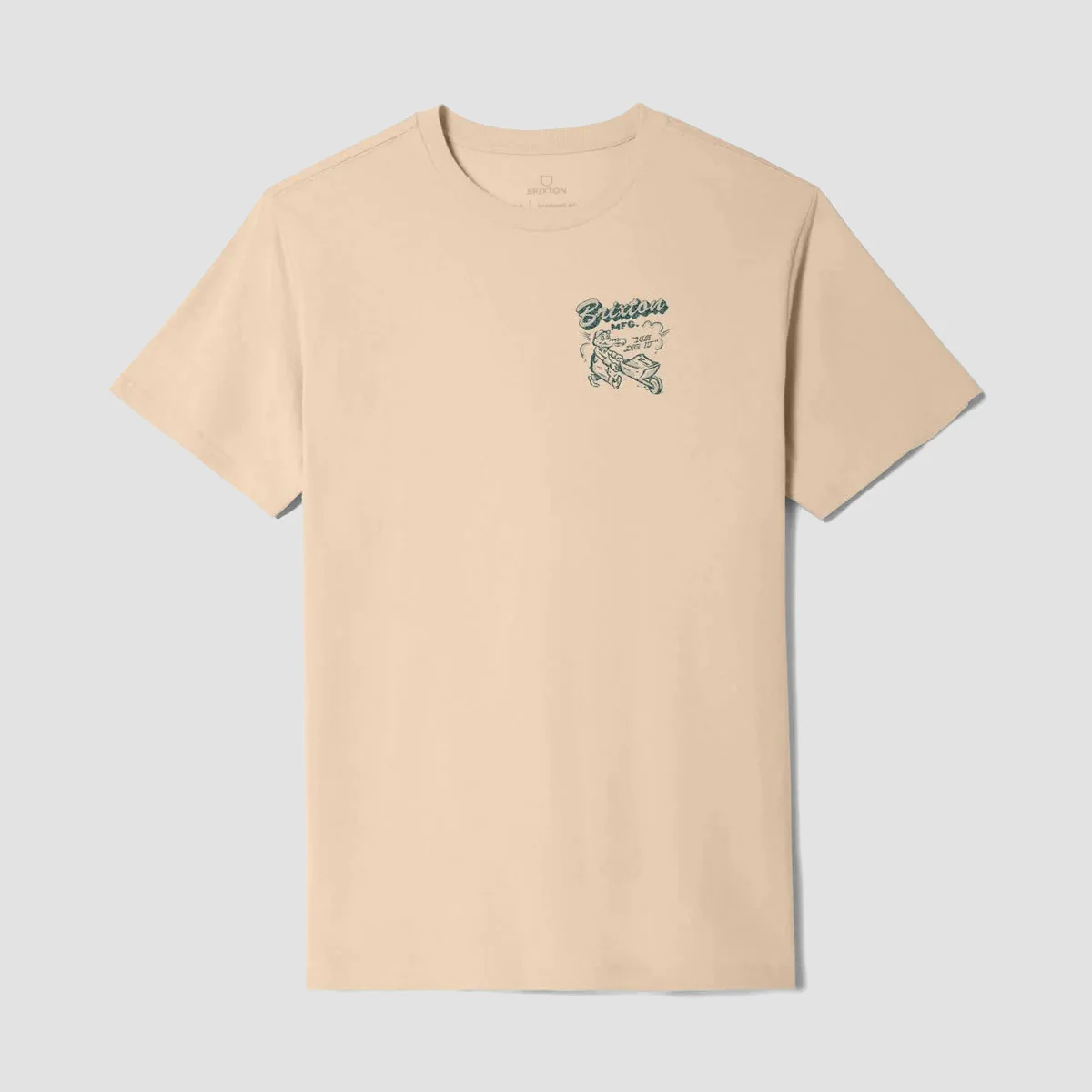 Brixton Dig It T-Shirt Cream - Image 2