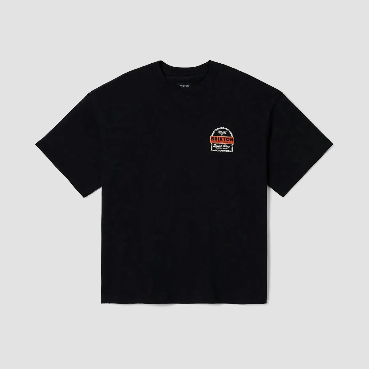 Brixton Drayton Heavyweight Relaxed T-Shirt Black Classic Wash - Image 2