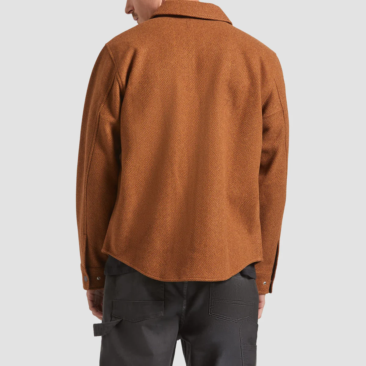 Brixton Durham Brushed Menswear Jacket Brushed Pinecone - Image 2