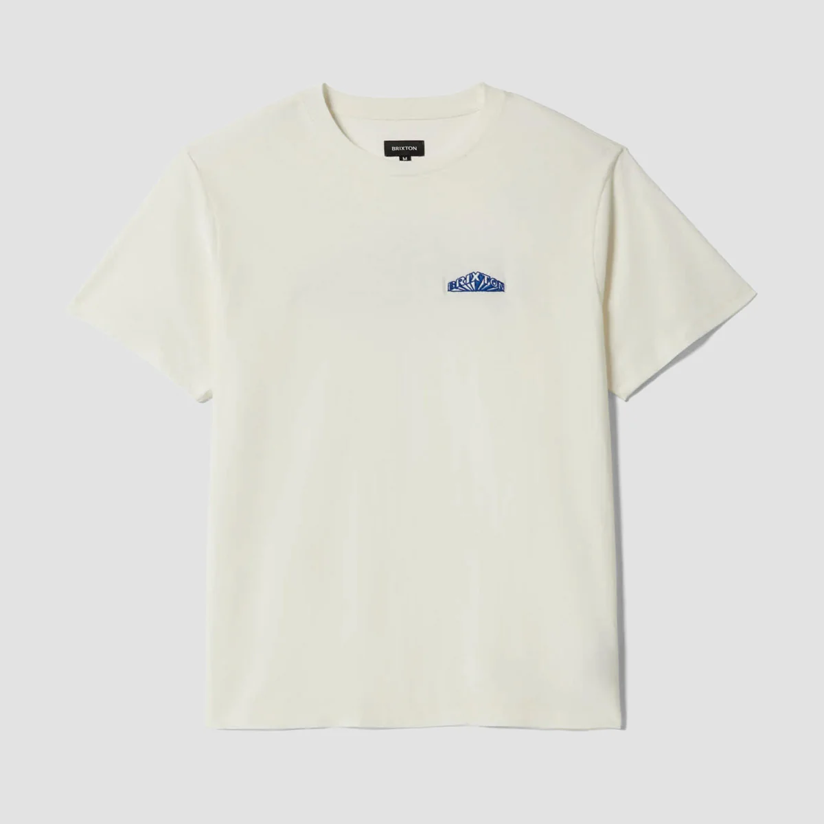 Brixton Forman T-Shirt Off White Worn Wash - Image 2