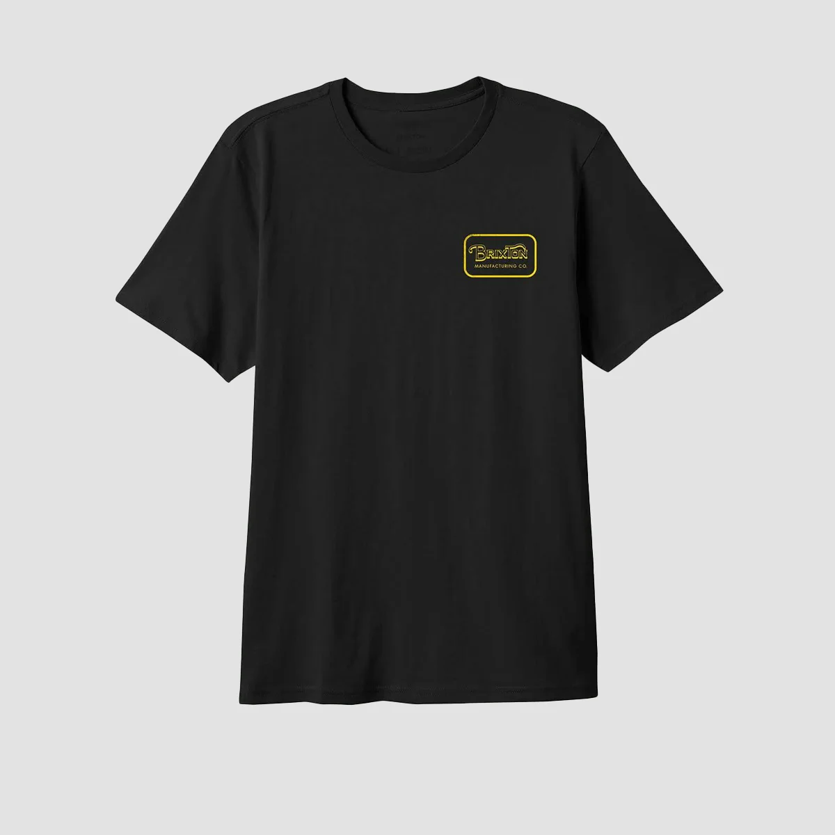 Brixton Grade T-Shirt Black/Dark Yellow - Image 2