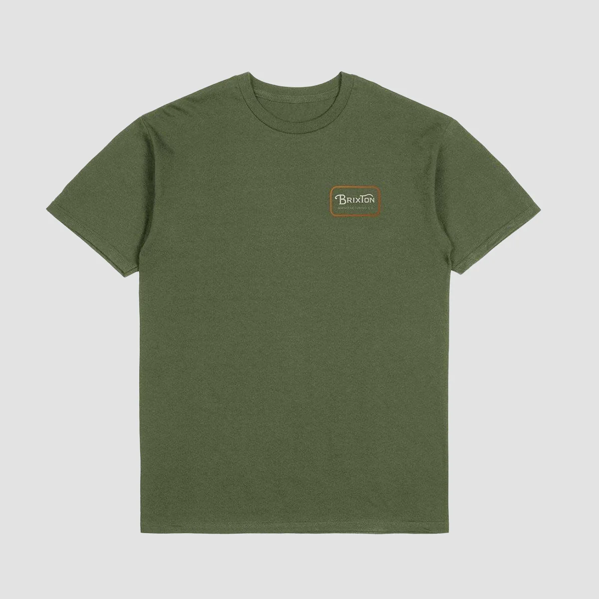 Brixton Grade T-Shirt Ivy Green/Rust/Off White - Image 2