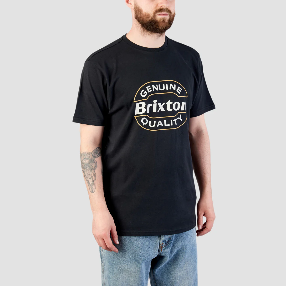 Brixton Keaton Tailored T-Shirt Black - Image 2