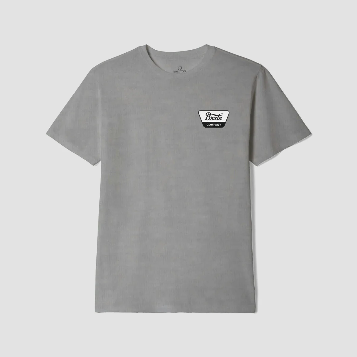Brixton Linwood T-Shirt Heather Grey/Black/White - Image 2
