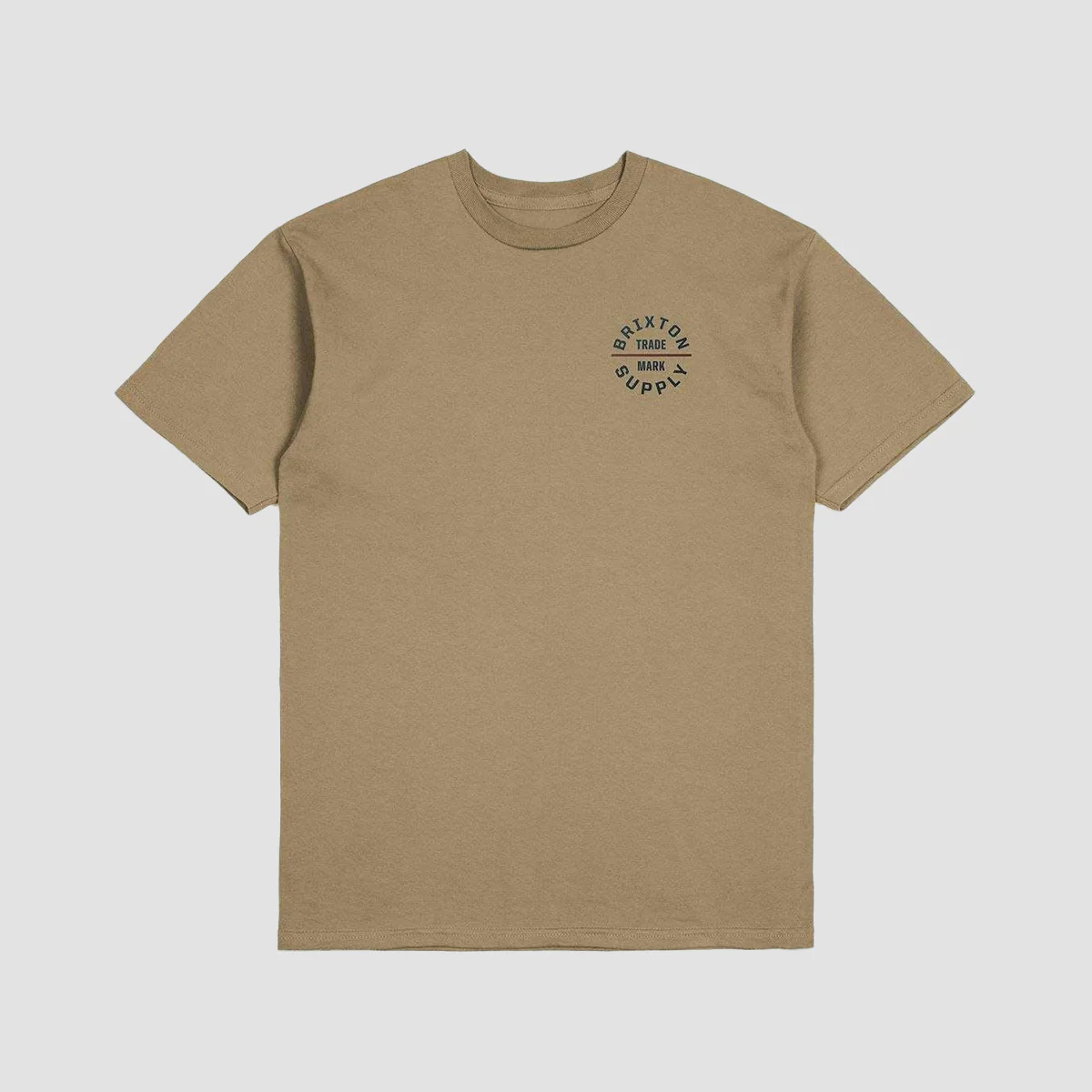 Brixton Oath V T-Shirt Tiger's Eye/Navy/Mahogany - Image 2